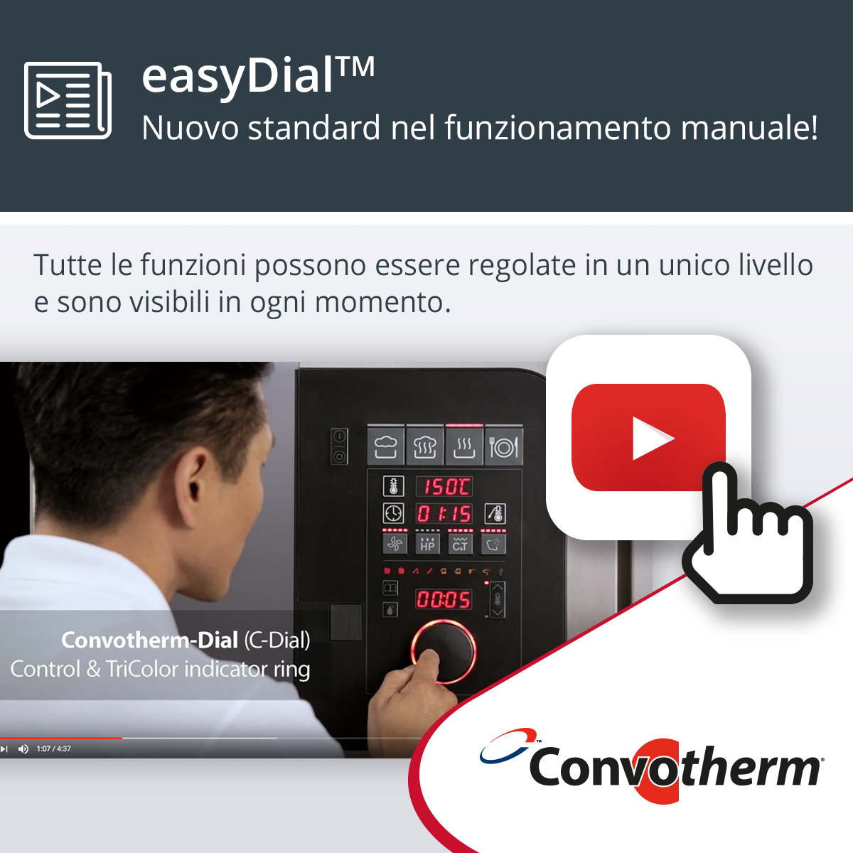 Intuizione con EasyDial™ di Convotherm